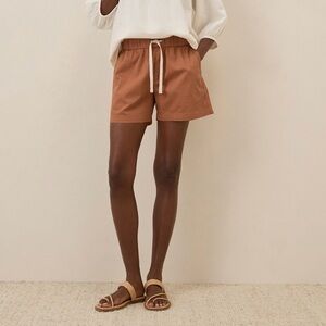 Pact Organic Cotton Daily Twill Shorts in Ochre